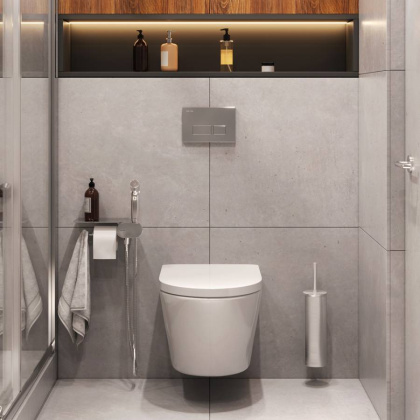 Набор подвесной унитаз с гигиеническим душем CK74H0403W