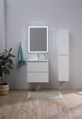 Зеркало Aquanet Nova Lite 60 белый LED