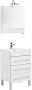 Комплект мебели для ванной Aquanet Верона NEW 58 белый (напольный 3 ящика)