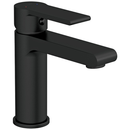 Смеситель для раковины BRASKO BLACK однорычажный черный клик клак