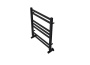 Полотенцесушитель водяной Aquatek (Акватек) Лира П7 500х600 мм, черный муар, подключение нижнее/диагональное, сверхпрочная пищевая нержавеющая сталь AISI 304L, гарантия 10 лет