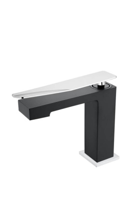 Смеситель для раковины низкий Boheme Q Black-Chrome Смеситель для раковины низкий Boheme Q Black-Chrome