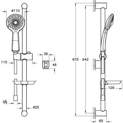 Samba 3F душевой сет Samba 3F душевой сет