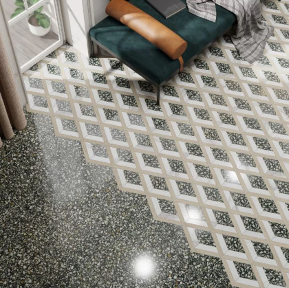 Декор фигурный ID137 Toscana черный ,белый ,бежевый (0,3см*0,17см*0,9мм) (10шт/0,051м2) , шт