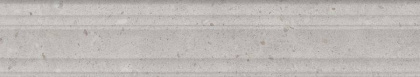 Бордюр Риккарди серый светлый матовый структура обрезной 40x7,3x2,7