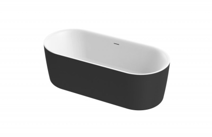 Акриловая ванна отдельно стоящая, цельная,  METAURO-INT-Central-180-80-60