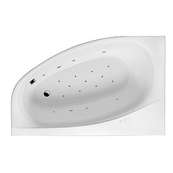 Ванна EXCELLENT Kameleon 170x110 (левая) "RELAX" (хром)