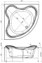 Акриловая ванна Aquanet Arona 150x150