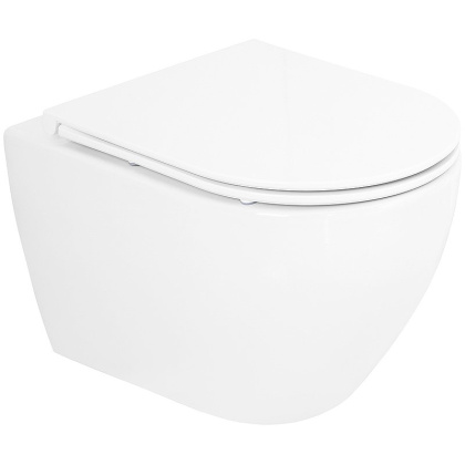 STYLUS-TOR Чаша подвесного унитаза безободкового с системой смыва "Торнадо",  CZR-6601-TH-TOR