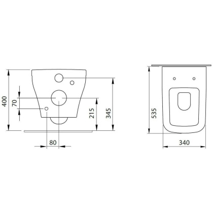 Чаша подвесного унитаза Allen Brau Infinity 4.21011.AN антрацит Чаша подвесного унитаза Allen Brau Infinity 4.21011.AN антрацит