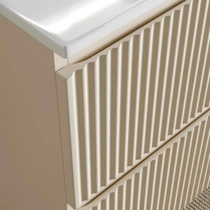 Тумба подвесная SANCOS Snob R правая 995х445х500, c двумя ящиками оснащенными доводчиками, Beige Soft , арт.SNR100RCE