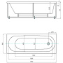 Акриловая ванна Акватек Оберон 180x80 OBR180-0000008