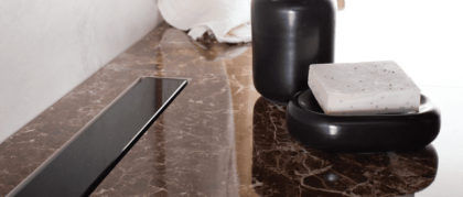 13701201 Душевой лоток Pestan Confluo Frameless Line 300 Black Glass Исполнение: Черный 