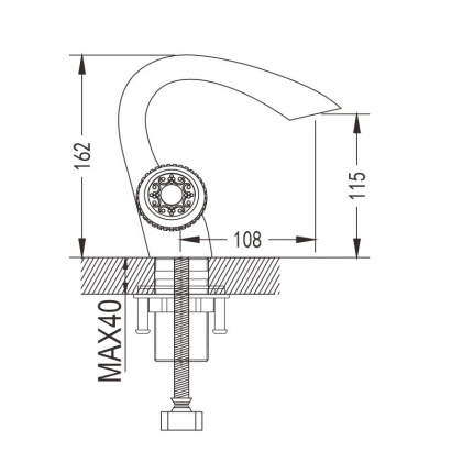 Смеситель для раковины латунь R3001Q Смеситель для раковины латунь R3001Q