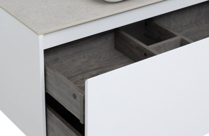 Тумба под раковину Aquanet Nova Lite 100 белый (1 ящик)