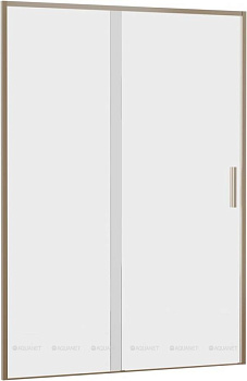Душевая дверь Aquanet Pleasure Evo 140 AE65-N140-GBT профиль золото-никель браш, прозрачное стекло