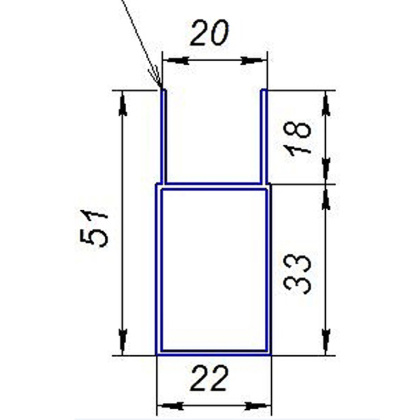 Добавочный профиль RGW A-05