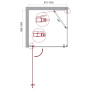 Душевой уголок BelBagno ETNA-A-1-90-C-Cr Душевой уголок BelBagno ETNA-A-1-90-C-Cr