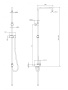 Универсальная душевая система наружного монтажа OMNIRES UN10041SCR (хром)