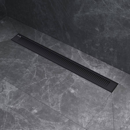W02SC-P11-070-01BM PrimeFlow Трап для душа линейный универс затвор Cut Gradient 70см цвет черн мат