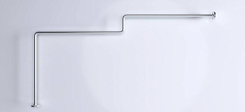 Карниз для ванны Linea 1650x850 Г-обр. (хром) Карниз для ванны Linea 1650x850 Г-обр. (хром)