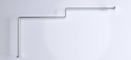 Карниз для ванны Linea 1650x850 Г-обр. (хром) Карниз для ванны Linea 1650x850 Г-обр. (хром)