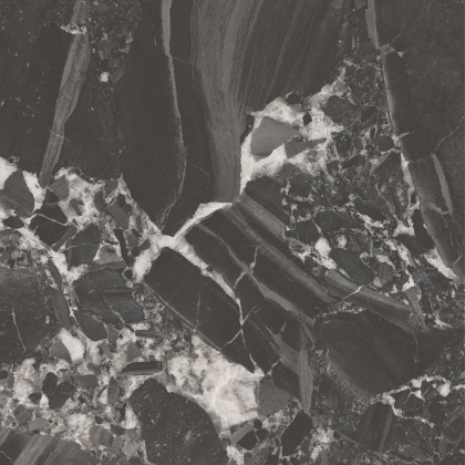 Риальто чёрный матовый обрезной 80x80x0,9