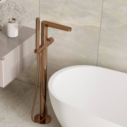 Смеситель WasserKRAFT Paar 8821 для ванны матовое золото