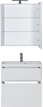 Мебель для ванной Aquanet Латина 70 белый (2 ящика)