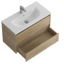 Тумба с раковиной подвесная BelBagno KRAFT 39-80 Pino Pasadena, раковина белая Тумба с раковиной подвесная BelBagno KRAFT 39-80 Pino Pasadena, раковина белая