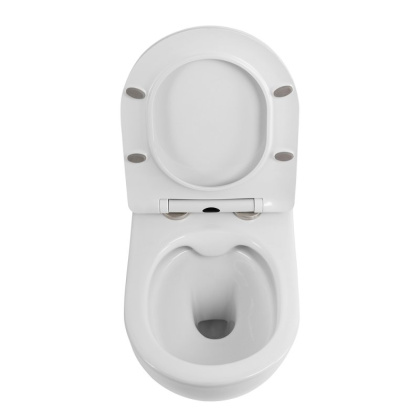 UNO 2.1 Унитаз подвесной безободковый с сиденьем дюропласт soft close BB7006CHR/SC