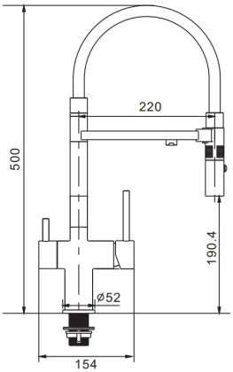 Смеситель для кухни, латунь R958