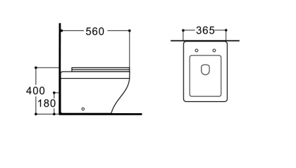 Приставной унитаз Акватек Амадео AQ1964-00 Приставной унитаз Акватек Амадео AQ1964-00