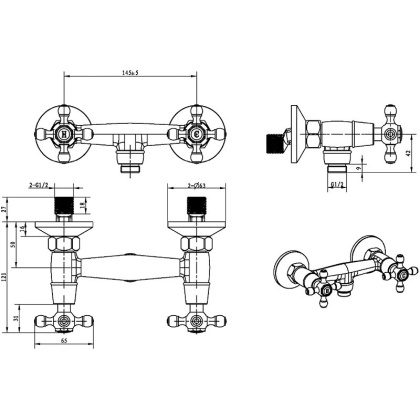 Смеситель для душа_Комплект Смеситель для душа_Комплект