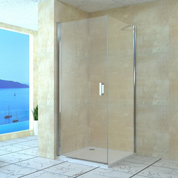 Душевой уголок RGW LE-34, 06123468-11, 60 х 80 x 195 см, дверь распашная, стекло прозрачное, хром