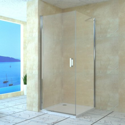 Душевой уголок RGW LE-34, 06123468-11, 60 х 80 x 195 см, дверь распашная, стекло прозрачное, хром