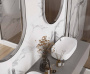 Statuario Crown Керамогранит белый 60x60 сатинированный