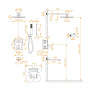 Система для душа встраиваемая RGW SP-371, RGW 511408371-01 Система для душа встраиваемая RGW SP-371, RGW 511408371-01