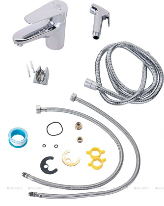 Смеситель для раковины Orange Otto M22-022cr с гигиеническим душем