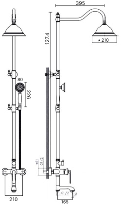 Душевая система RUSH Flores (FLB0835-99)