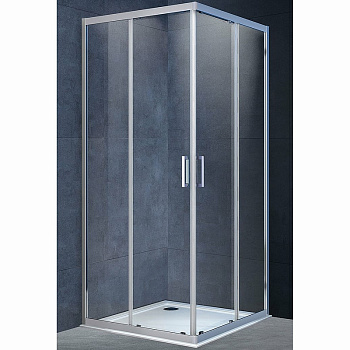 Душевой уголок Alpha VSS-3AL800CL, 800*800, хром, стекло прозрачное