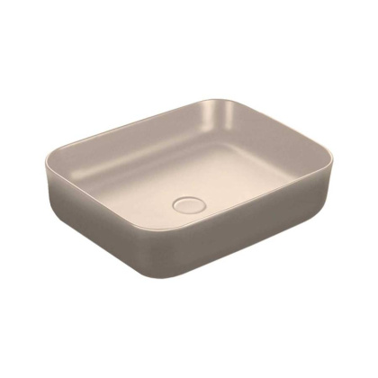 Раковина керамическая Vincea VBS-105MC, 500*390*130, накладная, цвет капучино матовый Раковина керамическая Vincea VBS-105MC, 500*390*130, накладная, цвет капучино матовый
