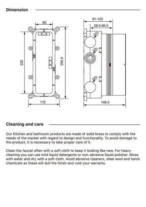 Душевая система Timo Petruma SX-5079/03SM скрытого монтажа с термостатом, черная матовая Душевая система Timo Petruma SX-5079/03SM скрытого монтажа с термостатом, черная матовая