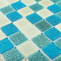 Мозаика стеклянная Shine blue (чип 4*25*25) 300*300(22шт-1.98м2), м2