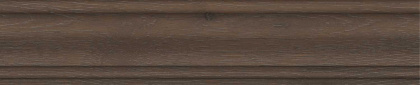 Плинтус Тровазо коричневый тёмный матовый 39,8x8x1,55