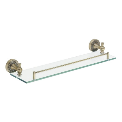 Полка стеклянная 1-ярусная, RG1019Q Rose, Бронза