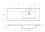 Тумба с раковиной подвесная с двумя ящиками и одной дверцей BelBagno KRAFT 120 Rovere Galifax Bianco правая, раковина белая Тумба с раковиной подвесная с двумя ящиками и одной дверцей BelBagno KRAFT 120 Rovere Galifax Bianco правая, раковина белая