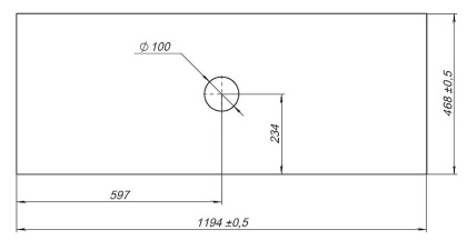 Столешница Allen Brau Fantasy 1.11011.DG-S 120 dark grey structure, шт