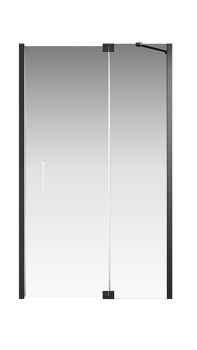 Душевая дверь Creto Tenta 123-WTW-120-C-B-8 стекло прозрачное EASY CLEAN, профиль черный, 120х200 см