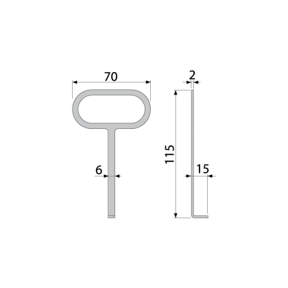 Крючок для изъятия решетки